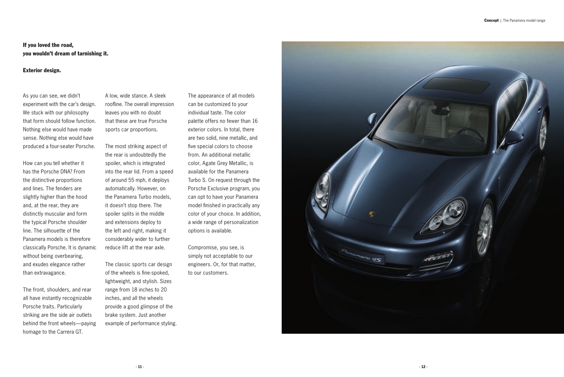 2012 Porsche Panamera Brochure Page 11